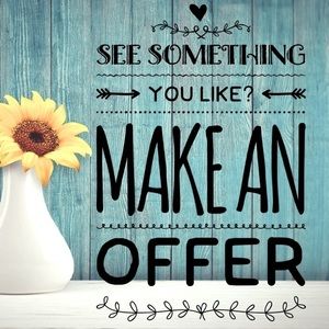 Feel free to make a reasonable offer!